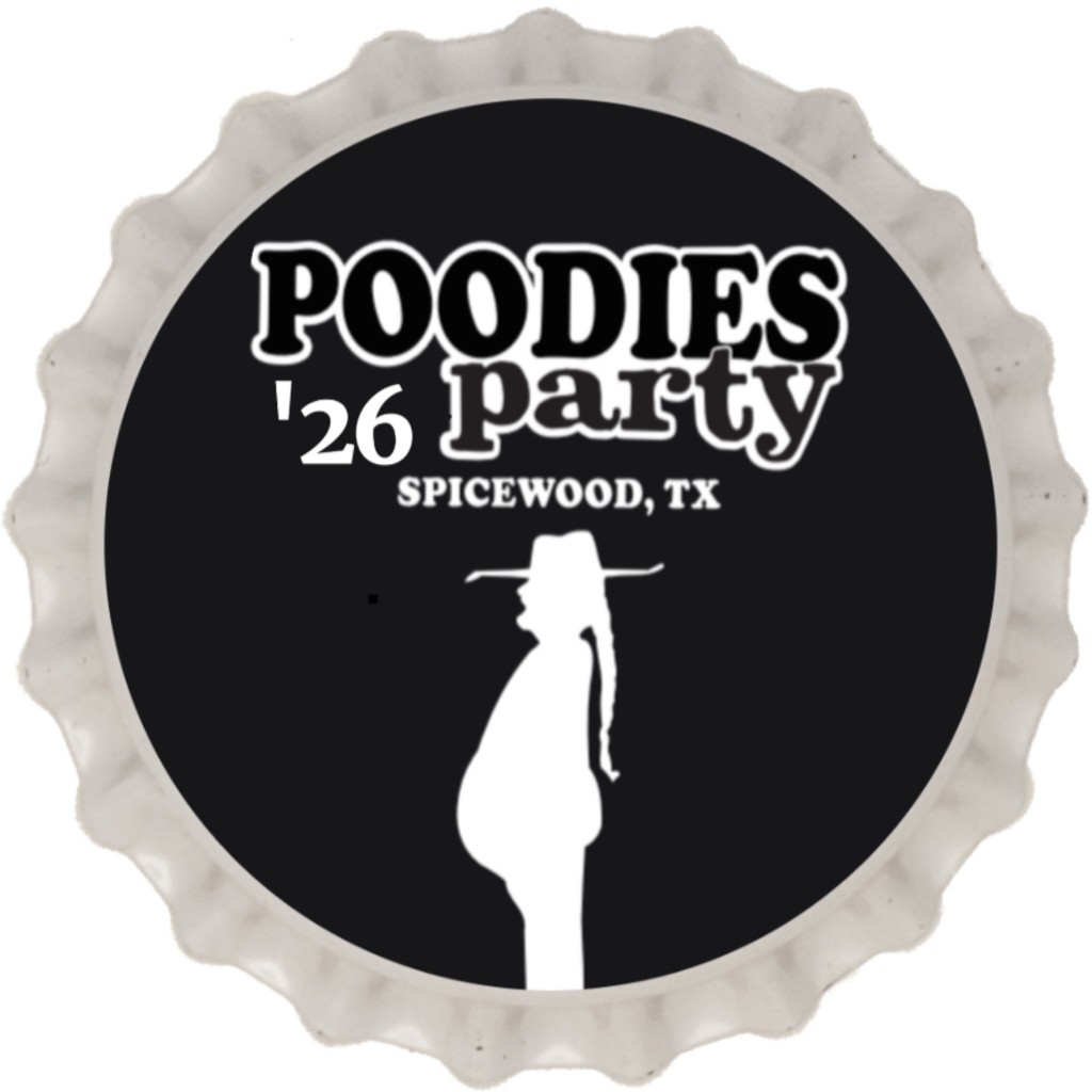 Poodie's Party '26 Bottle Cap Magnet in Silver