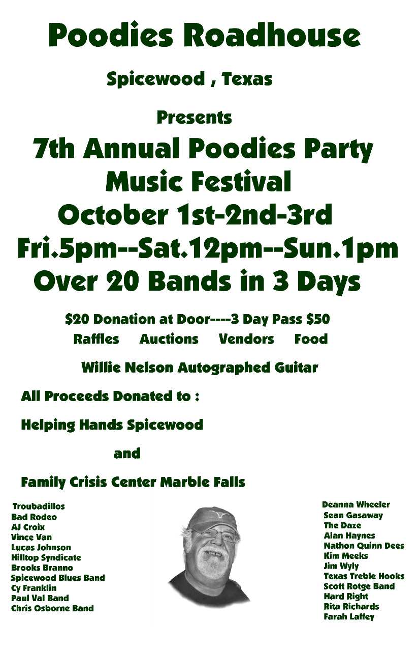 Poodie's Party 2021 poster