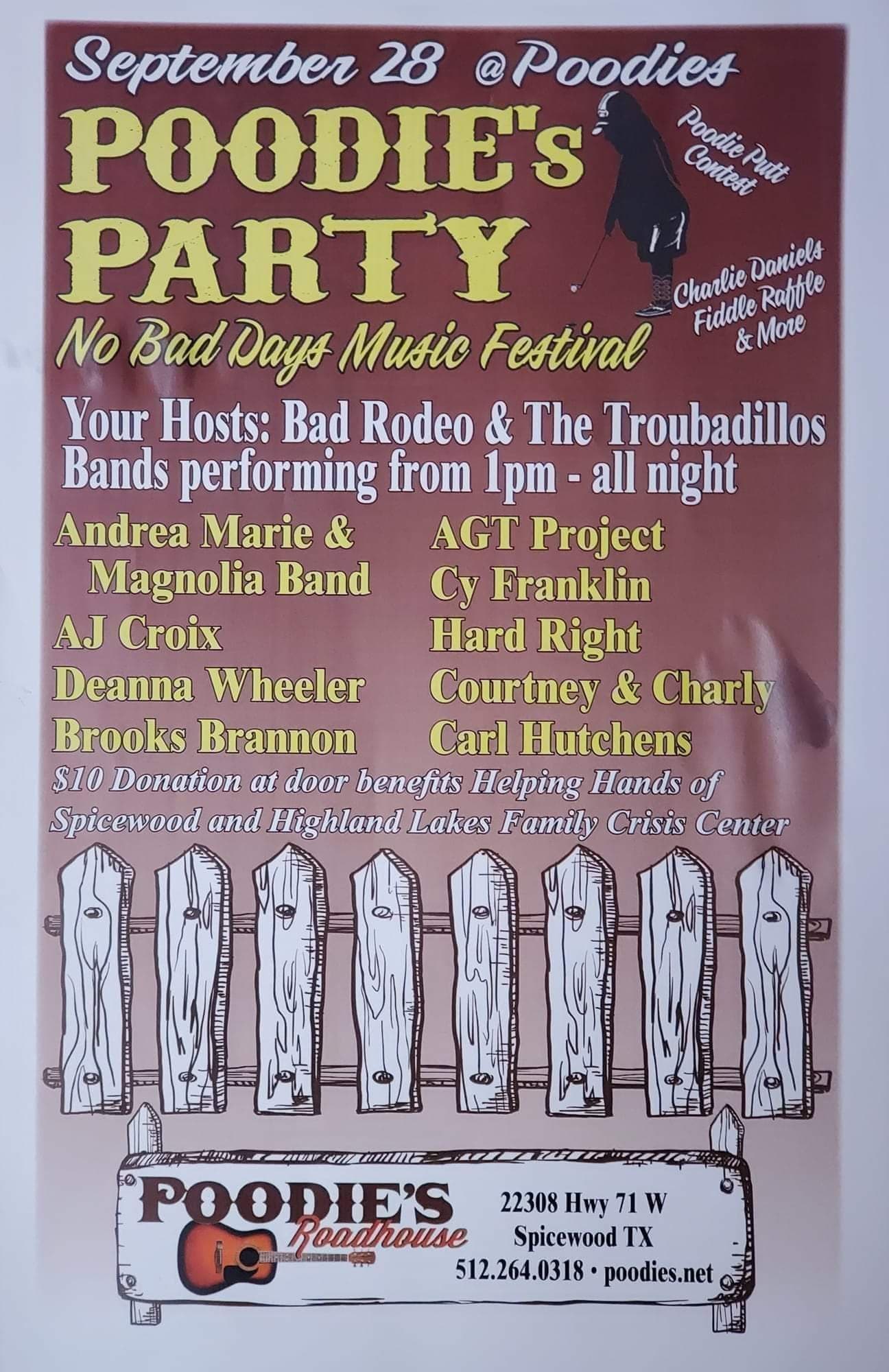 Poodie's Party archive poster