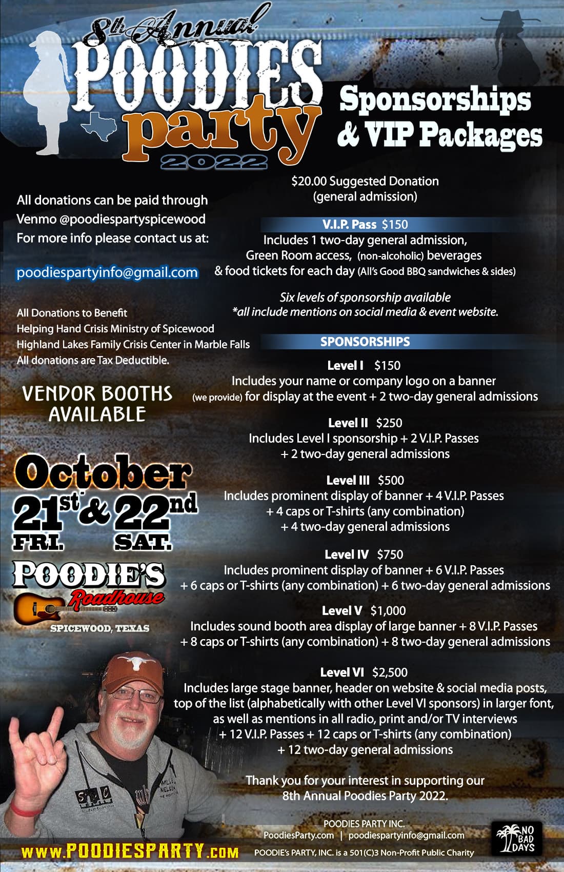 Poodie's Party archive poster