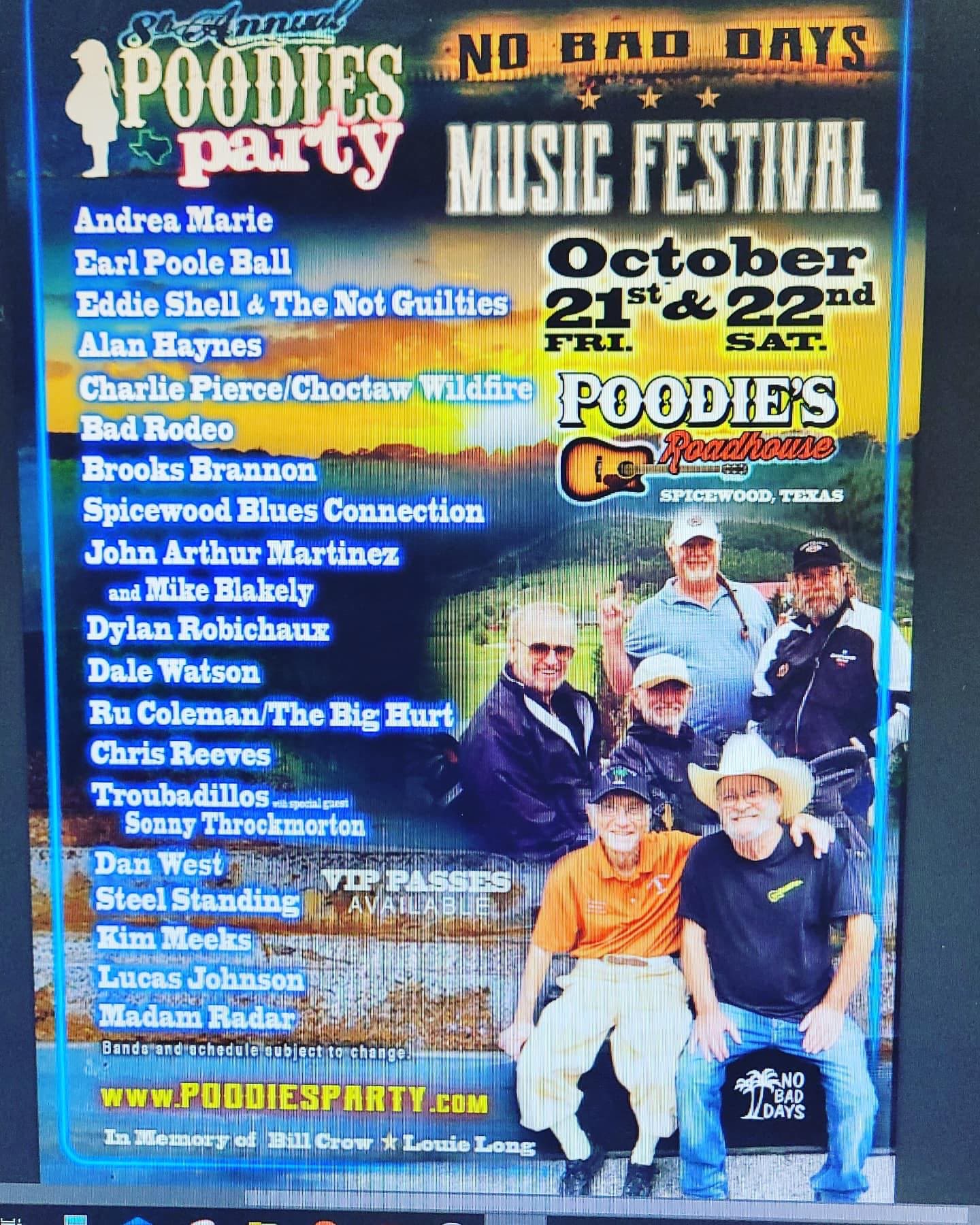Poodie's Party archive poster